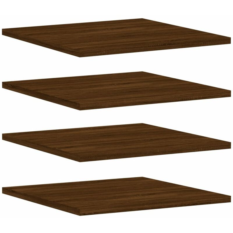 foto del prodotto mensole parete 4pz rovere marrone 40x50x1,5cm legno multistrato vidaxl