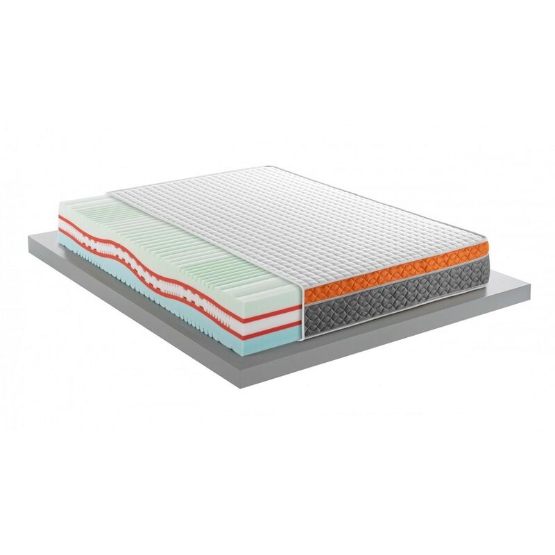 foto del prodotto mentor materasso memory med advanced h2 singolo 90x200 plasmatic med 4d h26 evo disp. medico detraibile 10 cm di memory, 11 zone, sfoderabile