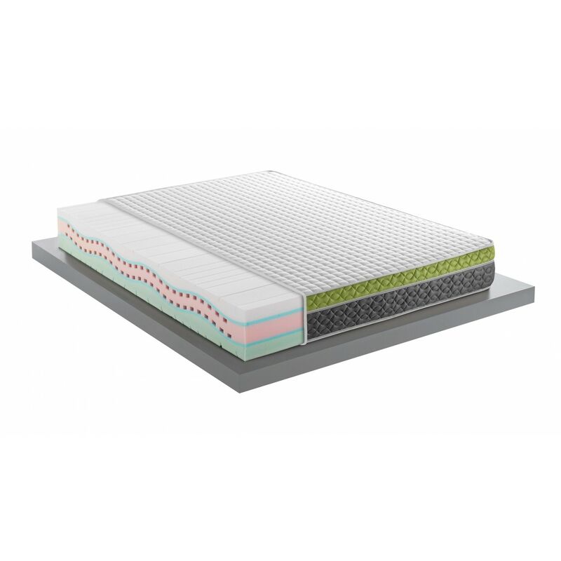 foto del prodotto mentor materasso memory med h1 singolo 90x200 creation med 4d h26 evo disp. medico detraibile 7 cm di memory, onda ad 11 zone di portanza