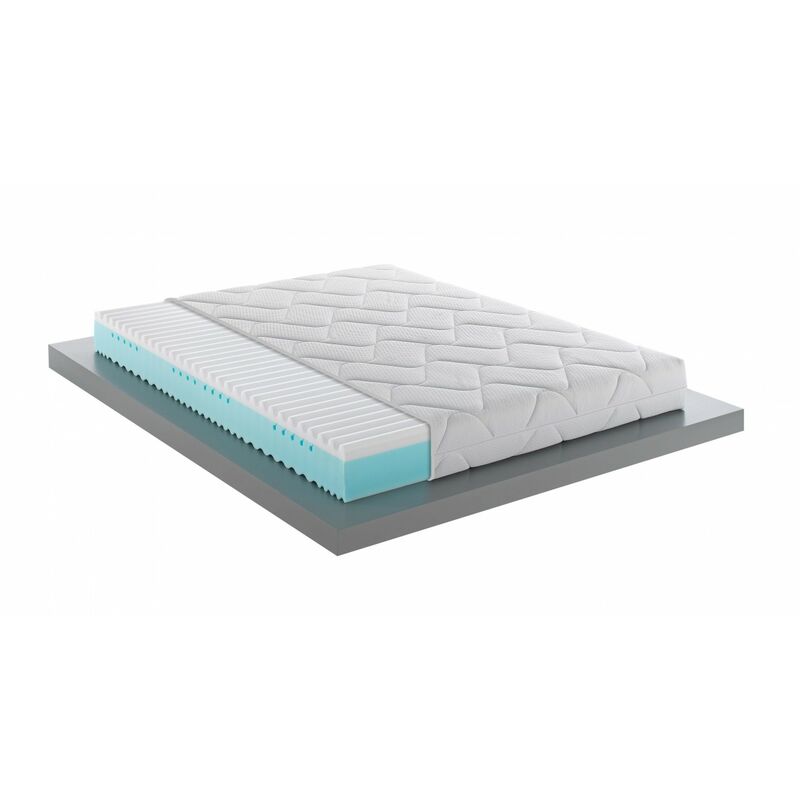 foto del prodotto mentor materasso memory med h2 piazza e mezzo 120x190 dual physio med disp. medico detraibile h20, 5 cm di memory onda a sette zone di portanza