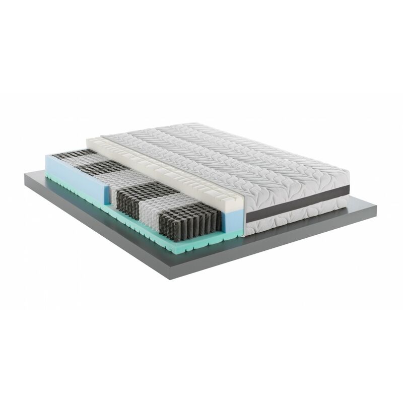 foto del prodotto mentor materasso molle memory med h2 matrimoniale 160x190 perfecta med 3d disp. medico detraibile h30 a 9 zone, sfoderabile e lavabile.