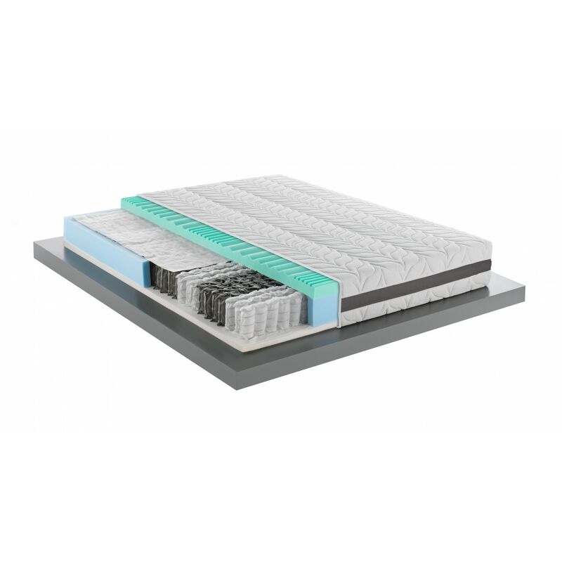 foto del prodotto mentor materasso molle memory med h3 piazza e mezzo 120x190 biotech med 3d green disp. medico detraibile 5 cm di memory, h25 a 9 zone