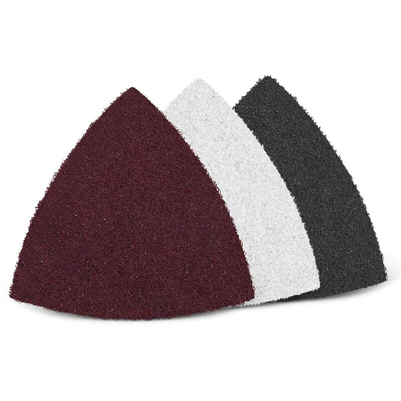 foto del prodotto menzer fleece velli abrasivi, 82 mm, p. levigatrici a delta, vello di fibra 10 pz. , grado di lucidatura