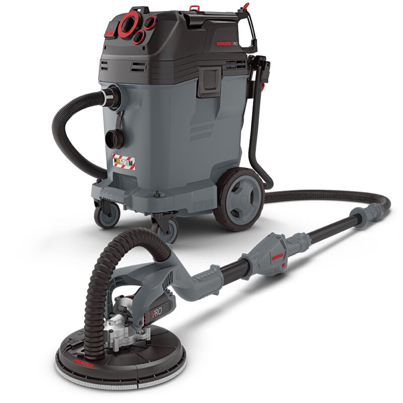 foto del prodotto menzer levigatrice a collo lungo lhs 225 pro aspiratore di sicurezza vcm 550 pro incl. set di abrasivi