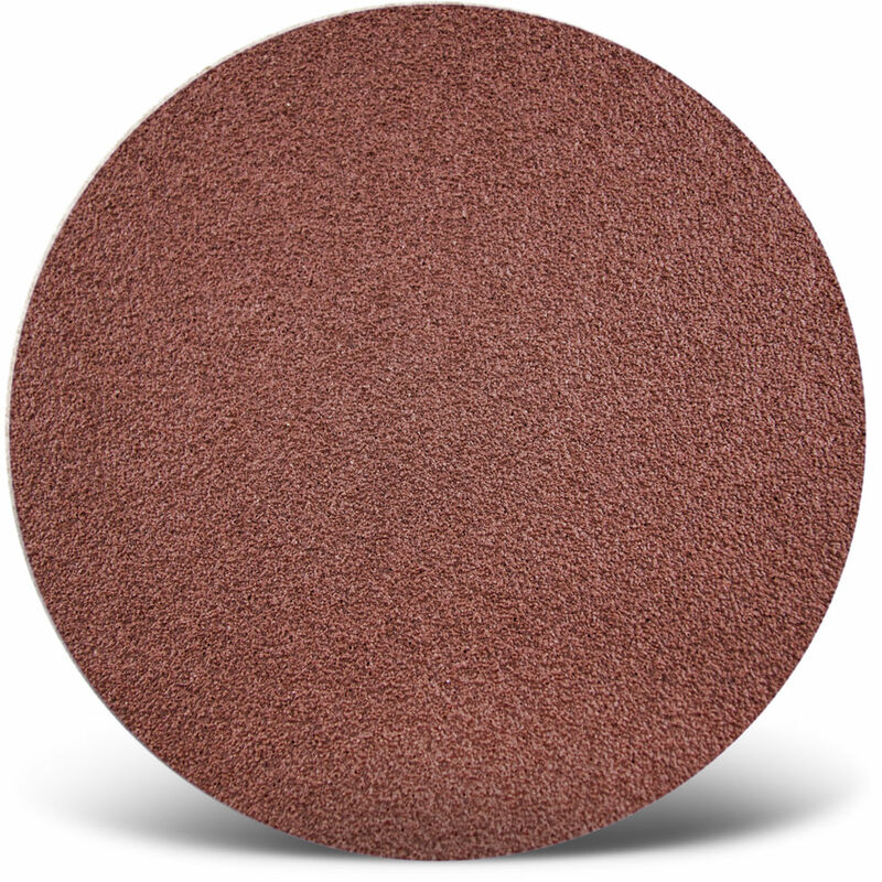 foto del prodotto menzer red dischi abrasivi velcrati, 225 mm, p. levigatrici per muri, corindone normale 25 pz. g60