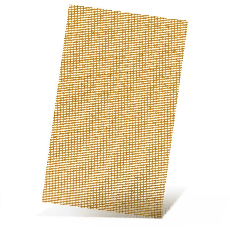 foto del prodotto menzer ultranet retine abrasive velcrate, 133 x 80 mm, p. levigatrici orbitali, corindone nobile bianco 25 pz. g400
