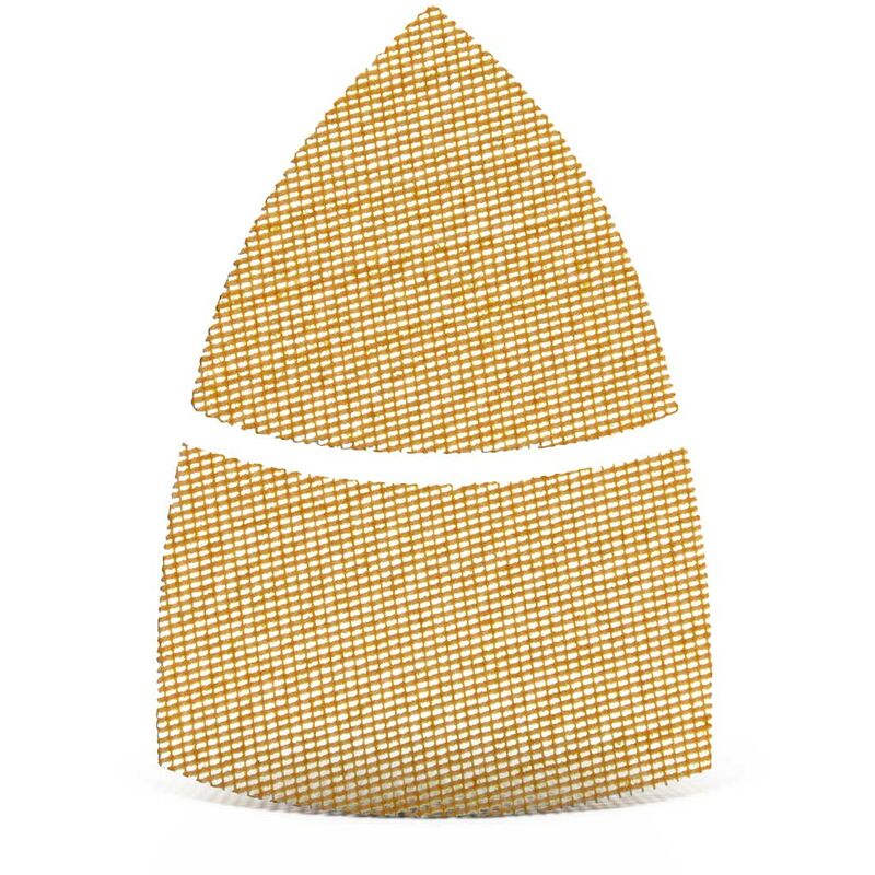 foto del prodotto menzer ultranet retine abrasive velcrate, 93 62 x 102 mm, p. levigatrici a delta, corindone nobile bianco 25 pz. g400