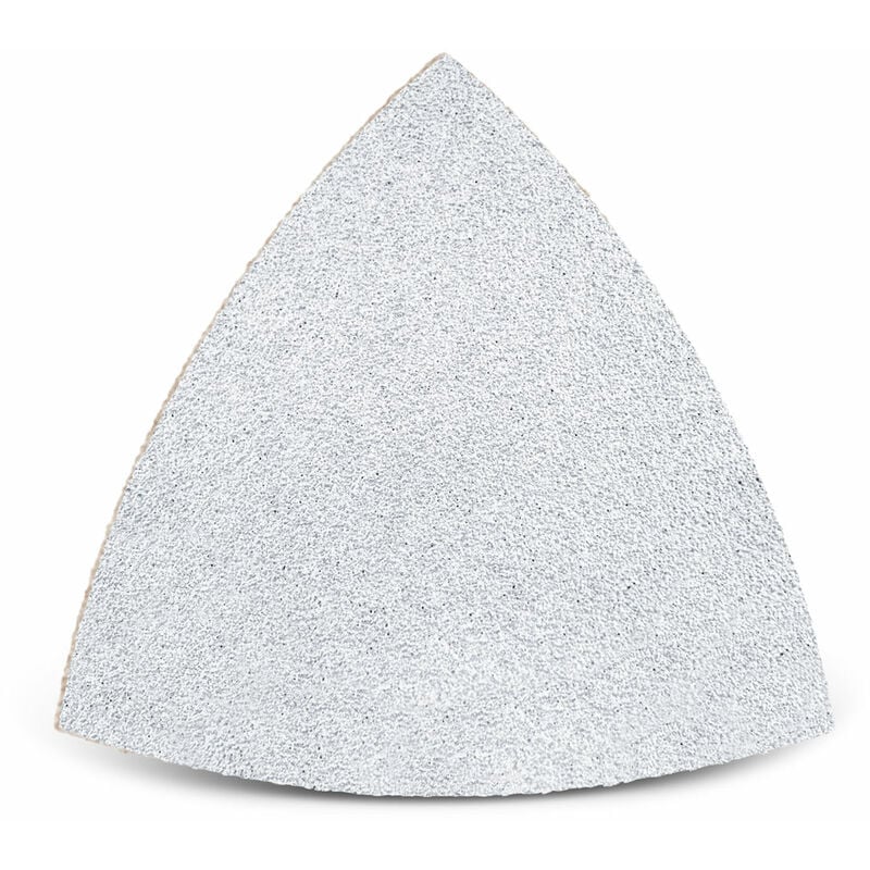 foto del prodotto menzer white carte abrasive velcrate, 82 mm, p. levigatrici a delta, corindone normale 50 pz. g180