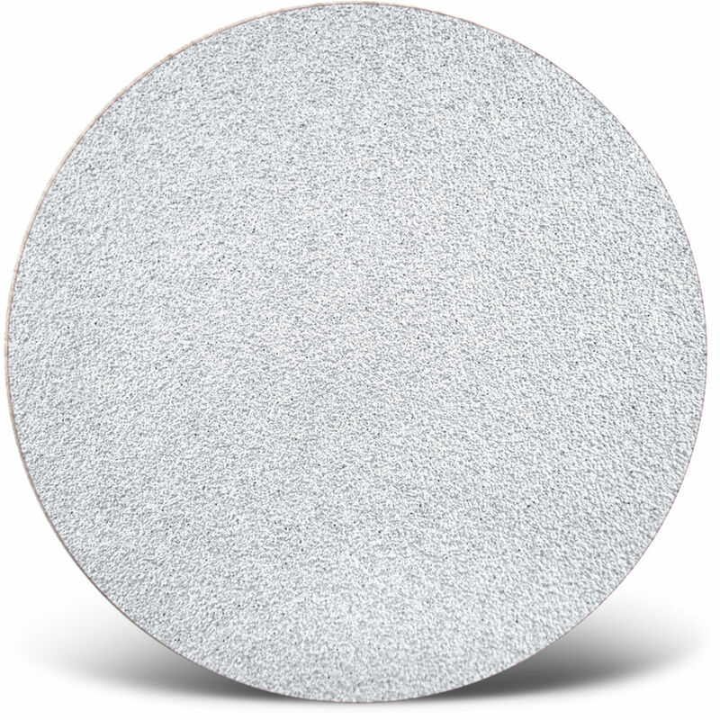 foto del prodotto menzer white dischi abrasivi velcrati, 225 mm, p. levigatrici per muri, corindone normale 5 pz. g240