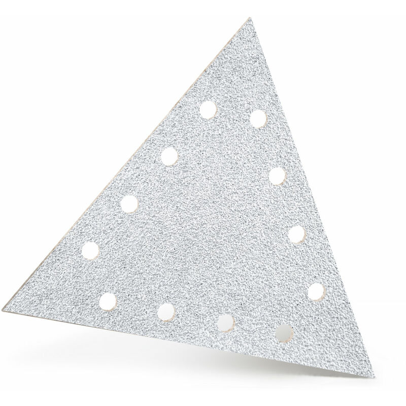 foto del prodotto menzer white dischi abrasivi velcrati, 290 x 250 mm, 12 fori, p. levigatrici per muri, corindone normale 5 pz. g120