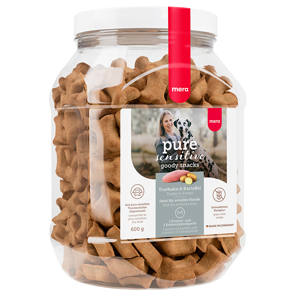 foto del prodotto mera pure goody snack per cane 600 g tacchino patate