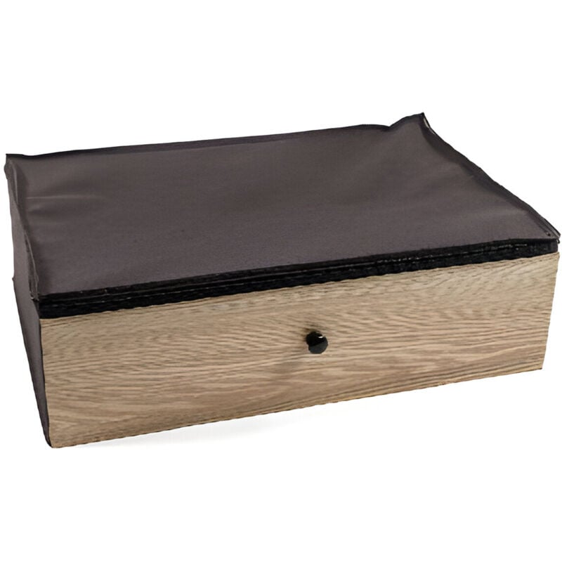 foto del prodotto mercury scatola cambio stagione in tnt e mdf con effetto legno 28 x 28 x h28 cm