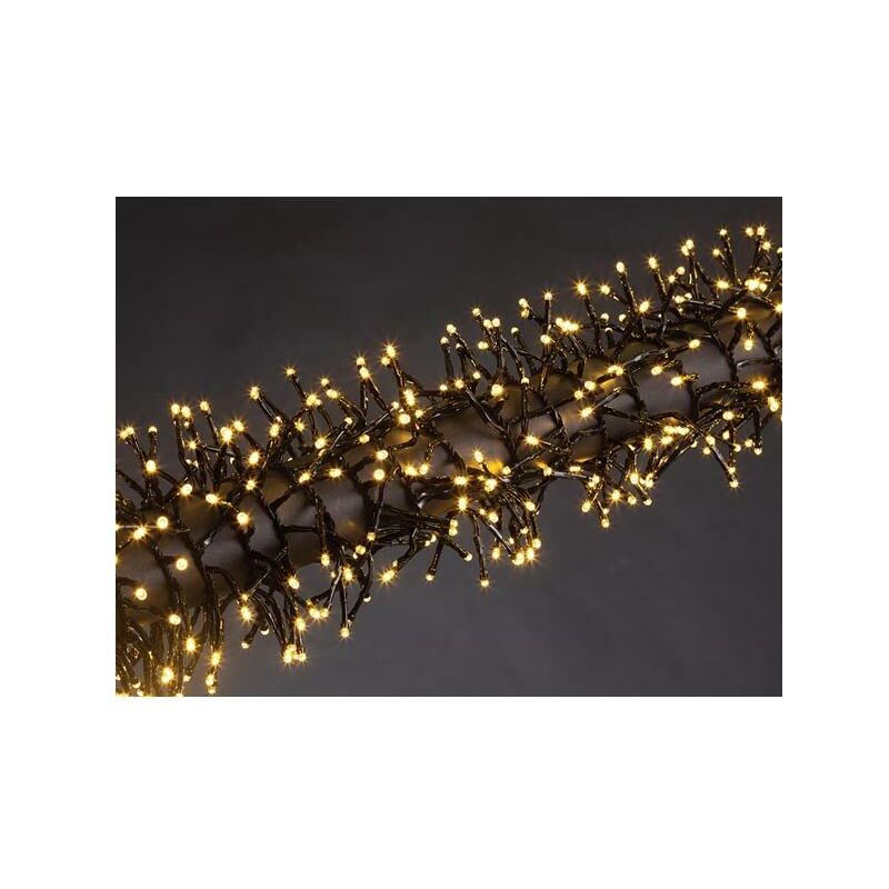 foto del prodotto merga led 12 m 1020 lampade bianco caldo filo nero 31 v
