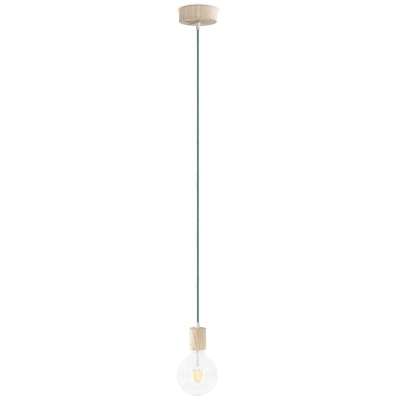 foto del prodotto merlotti 36.503 sospensione con cavo tessile, 42 w, 240 v, verde salvia, 2 metri