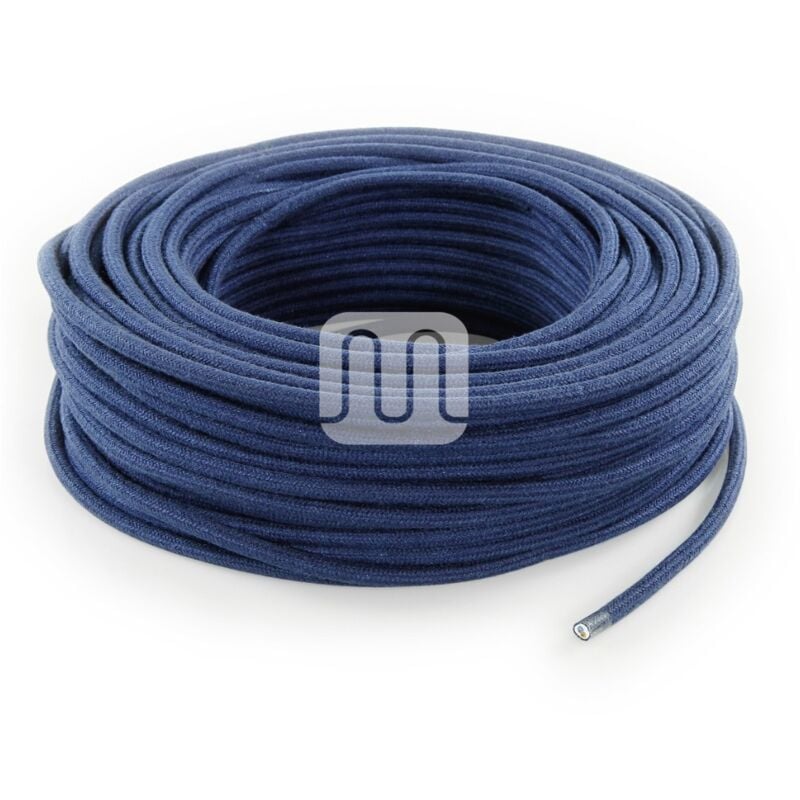 foto del prodotto merlotti cavo elettrico tessile tondo jeans 3mt