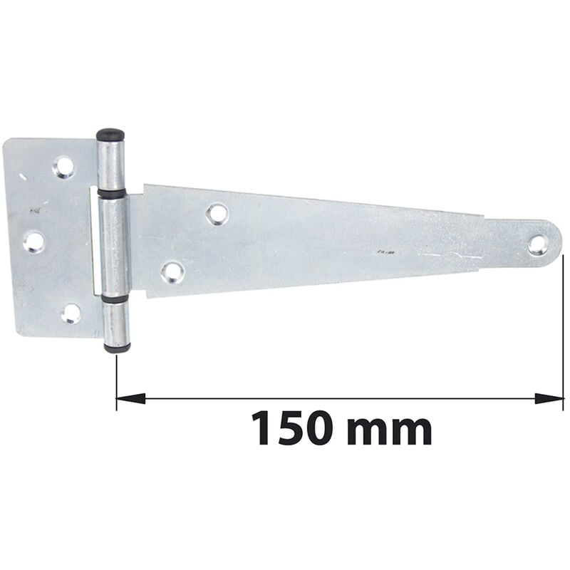 foto del prodotto mermier cerniera inglese con asse composito l. 150 mm in acciaio zincato bianco afbat