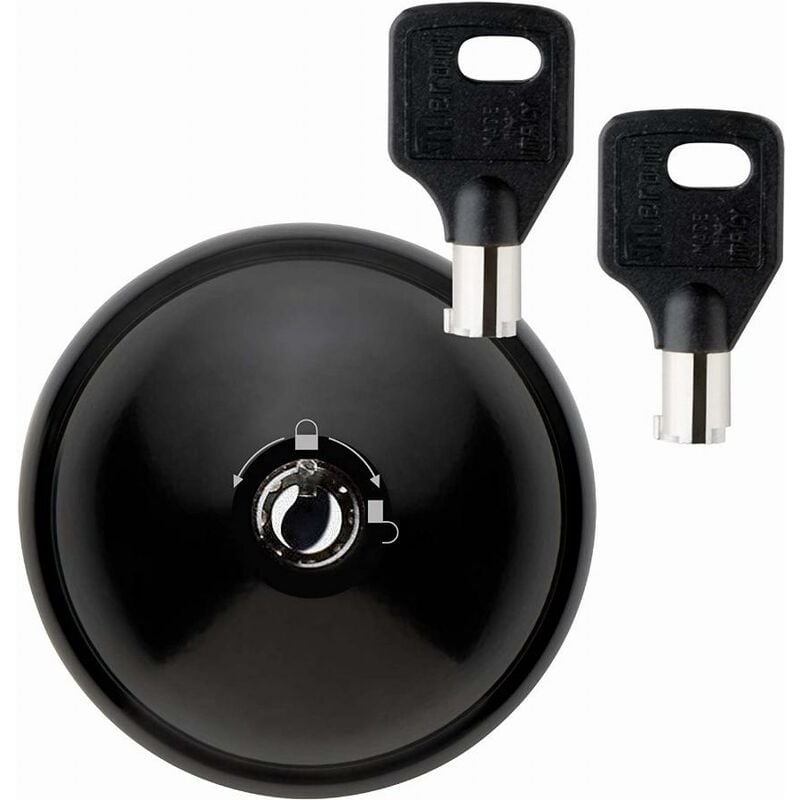 foto del prodotto meroni ufo smart duo lock nero per porta posteriore di servizio 2 chiavi 8090s212pn