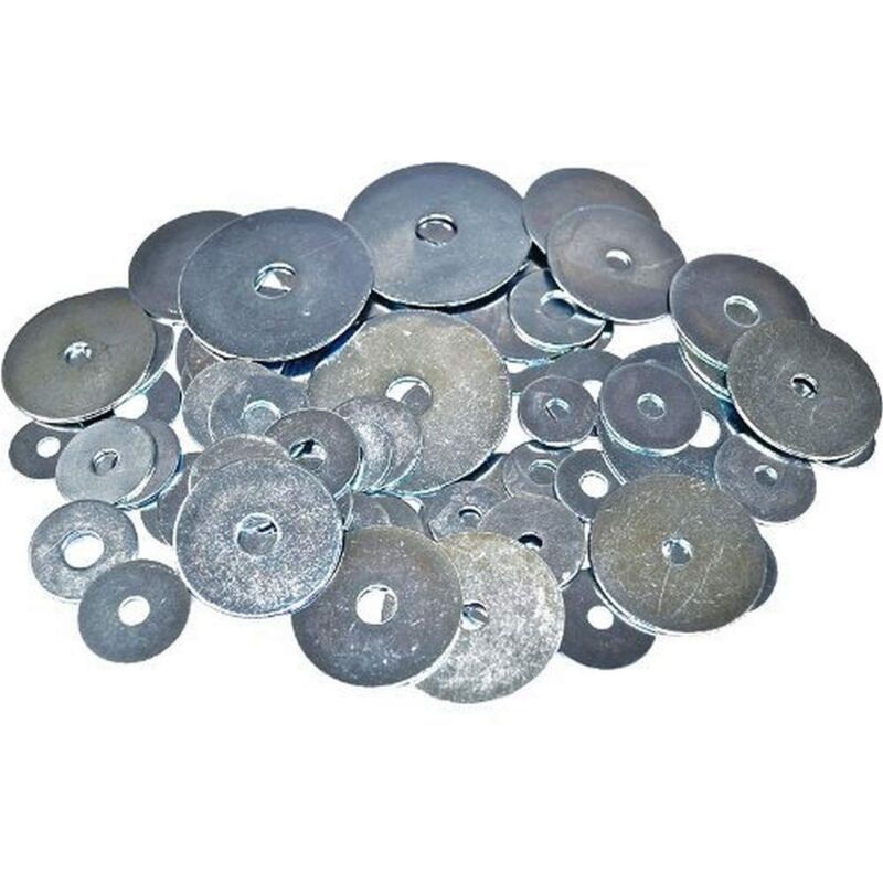 foto del prodotto merriway bh00910 assortimento di rondelle piane per officina, bianco