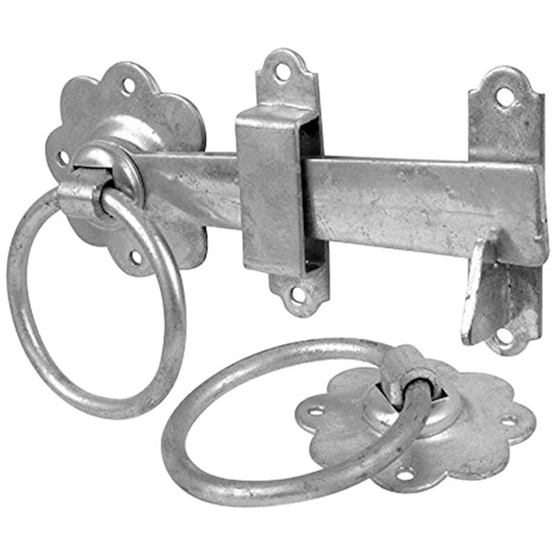 foto del prodotto merriway bh01808 chiavistello ad anello per porte e cancelli, bianco