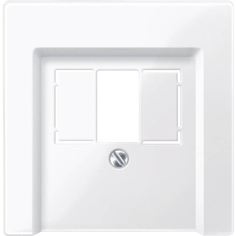 foto del prodotto merten placca di copertura boccola telefonica 6f system m, 1 m, m smart, m plan, m creativ bianco polare lucido 296019
