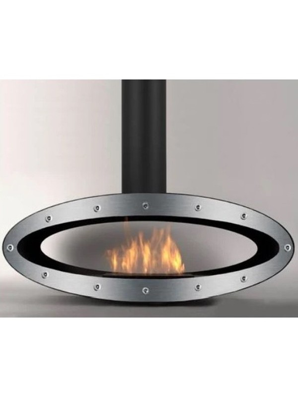 foto del prodotto meru tube - biocamino sospeso ruotante colori vari - inox-boll