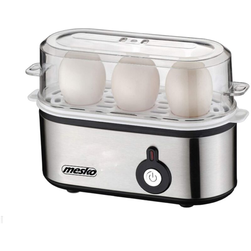 foto del prodotto mesko ms 4485 hervidor de huevos 3 huevo s 210 w negro, plateado, transparente