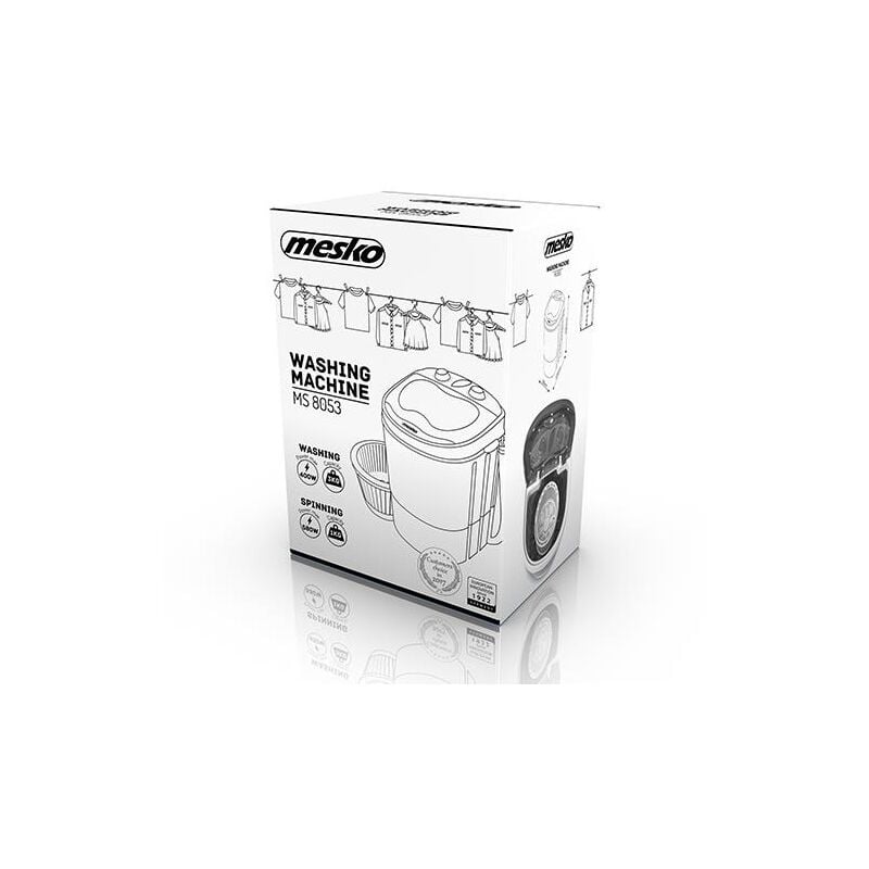 foto del prodotto mesko ms 8053 lavatrice freestanding a carica dall'alto blue, white 3 kg