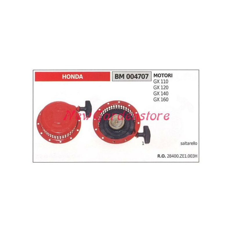 foto del prodotto messa in moto honda motore motopompa gx 110 120 140 160 28400ze1003h