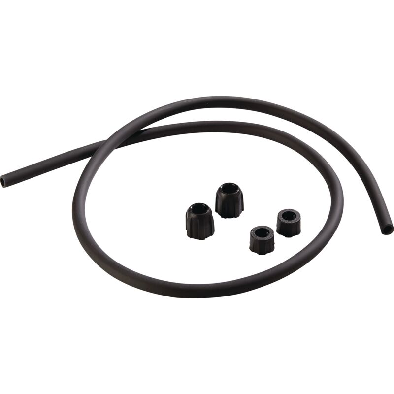 foto del prodotto mesto tubo di ricambio d 8. pvc con 2 dadi di accoppiamento lunghezza 1,3 m neri mio