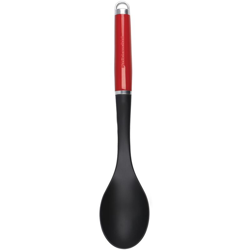 foto del prodotto mestolo con manico ergonomico, nero e rosso kitchenaid