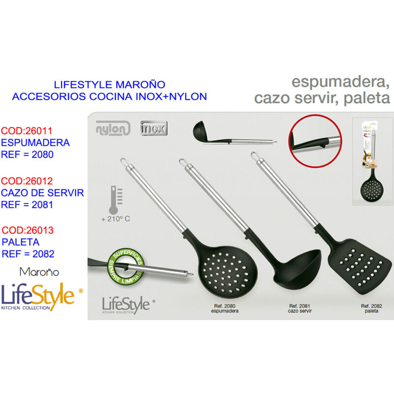 foto del prodotto mestolo da portata lifestyle maro in acciaio inox e nylon 2081