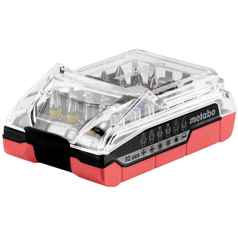 foto del prodotto metabo 626696000 kit inserti croce phillips, croce pozidriv, taglio, profilo a t