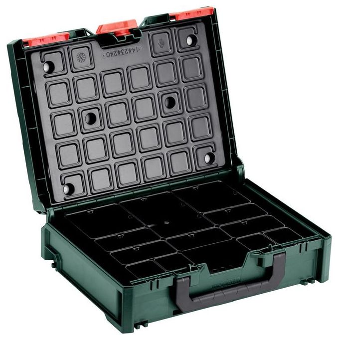 foto del prodotto metabo 626897000 cassetta per attrezzi nero, verde acrilonitrile butadiene stirene (abs)