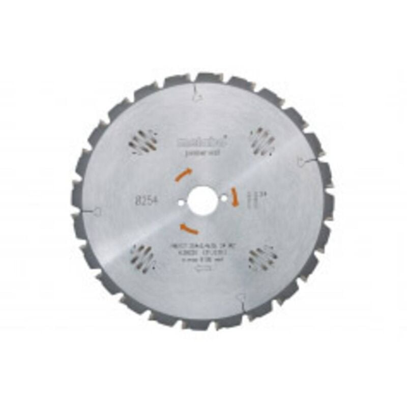 foto del prodotto metabo 628025000 lama circolare 254 mm 1 pz.