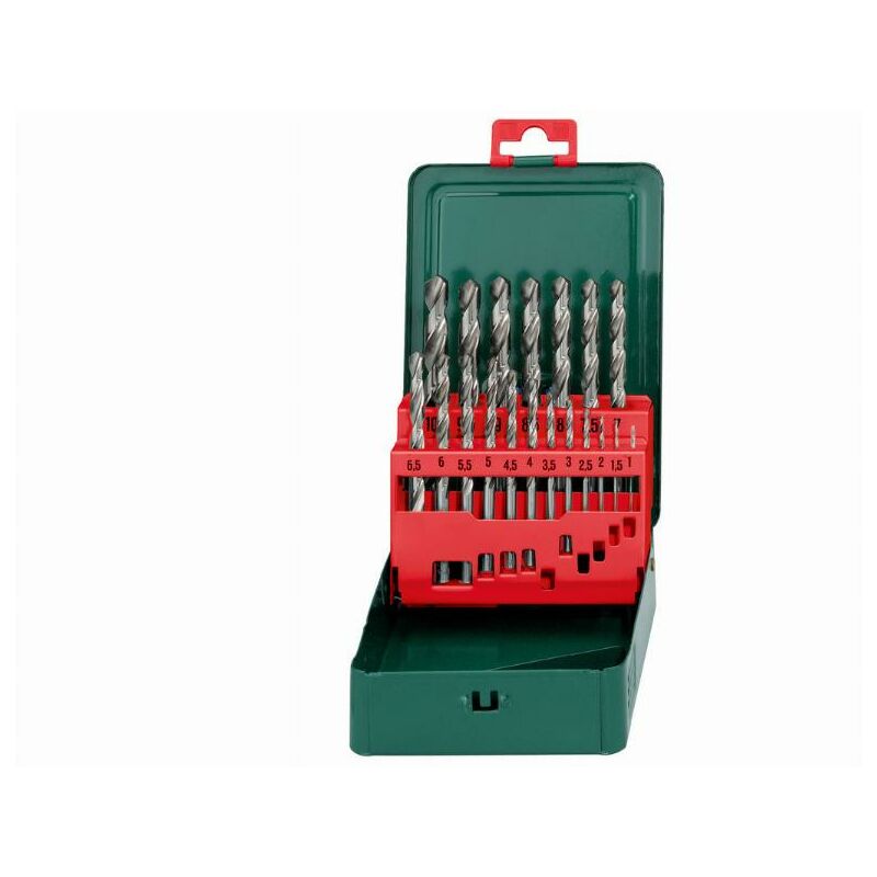 foto del prodotto metabo accessori cassetta di punte da trapano hss g, 19 pezzi 627153000
