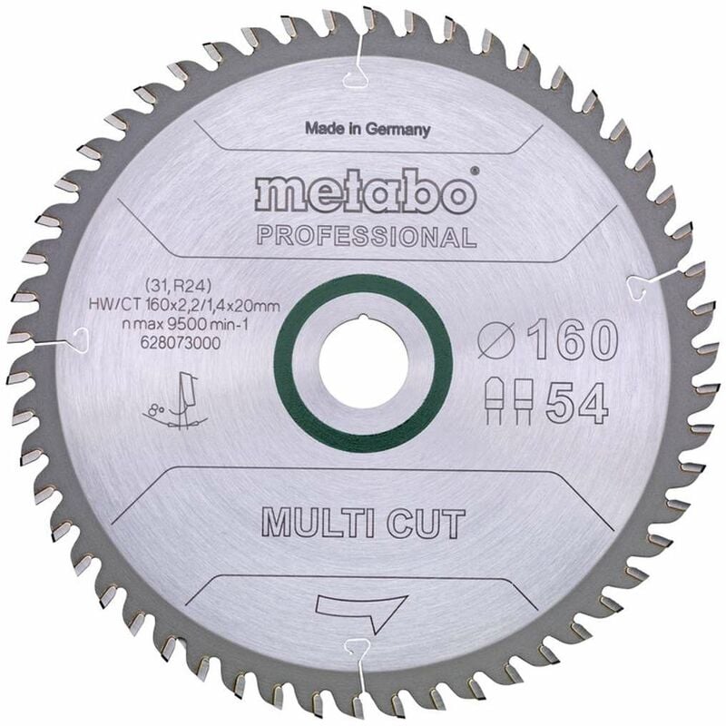 foto del prodotto metabo accessori disco da taglio multi cut professional 160 x 20 mm 628073000