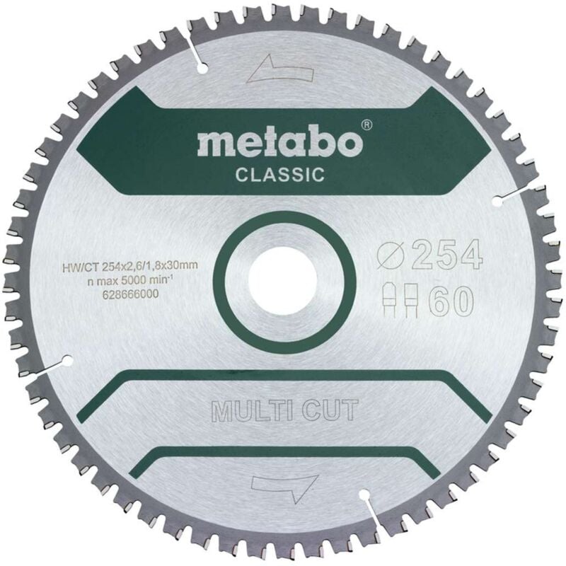 foto del prodotto metabo accessori lama circolare multi cut classic, 254x30 mm, z60 628285000