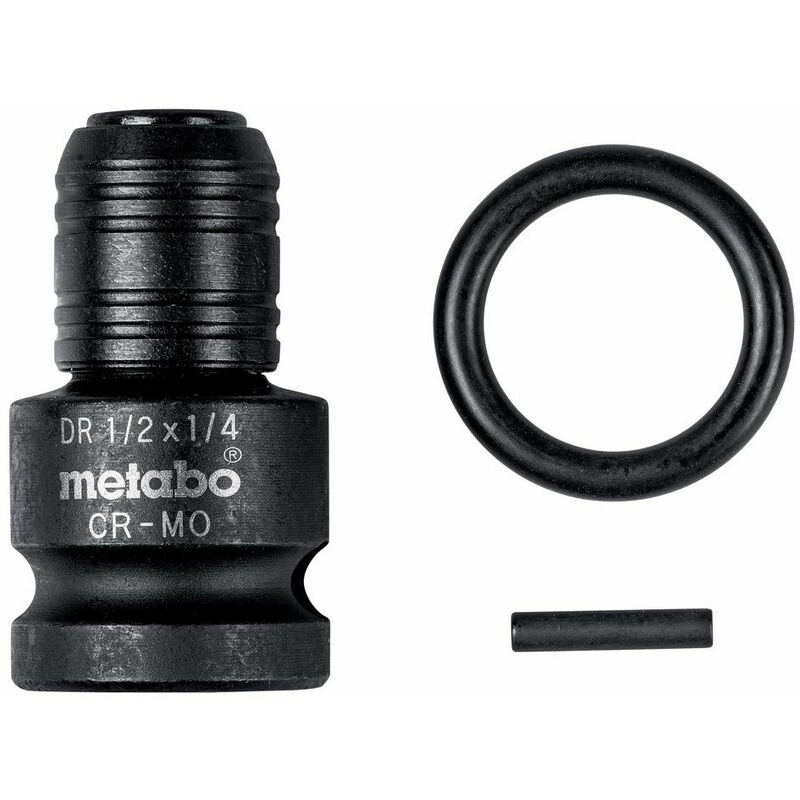 foto del prodotto metabo adaptador 1 2 en 1 4 e6,3, 3 piezas, a prueba de golpes 628837000 