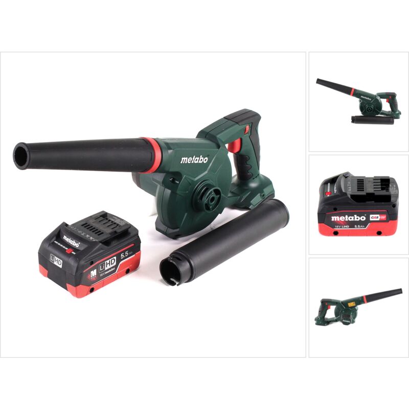 foto del prodotto metabo ag 18 soffiatore a batteria 18 v 1x batteria lihd 5,5 ah senza caricatore
