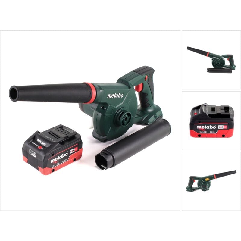 foto del prodotto metabo ag 18 soffiatore a batteria 18 v 1x batteria lihd 8.0 ah senza caricabatterie