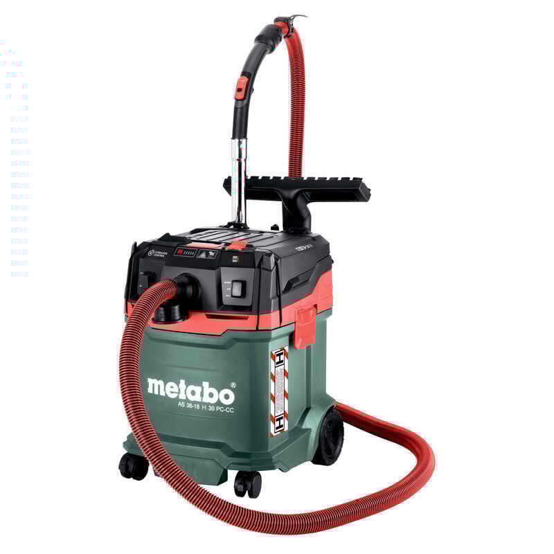 foto del prodotto metabo aspirapolvere a batteria as 36 18 h 30 pc cc con cordlesscontrol senza batteria e caricabatterie