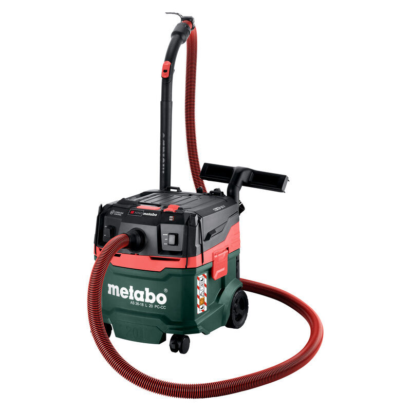foto del prodotto metabo aspirapolvere a batteria as 36 18 l 20 pc cc con cordlesscontrol senza batteria e caricabatterie