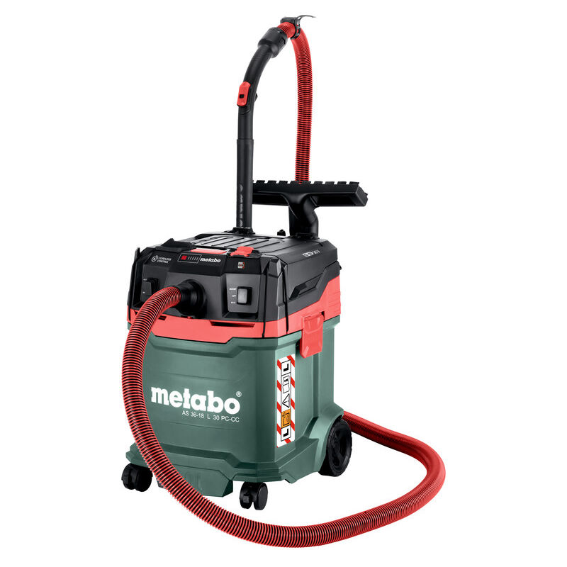 foto del prodotto metabo aspirapolvere a batteria as 36 18 l 30 pc cc con pulizia manuale del filtro cordlesscontrol