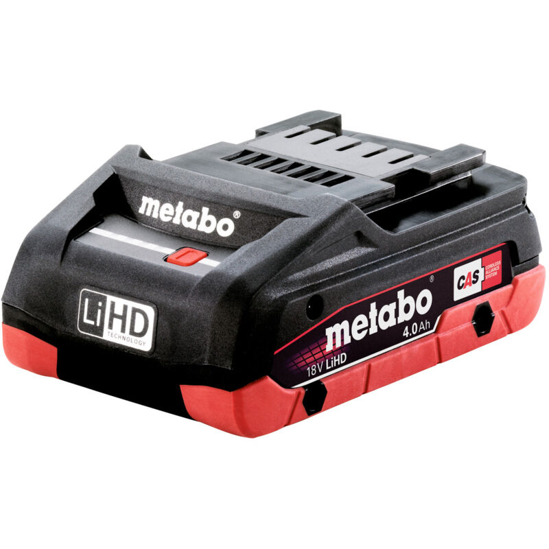 foto del prodotto metabo batteria lihd 18 v, 4,0 ah hd prestazioni elevate in un formato compatto
