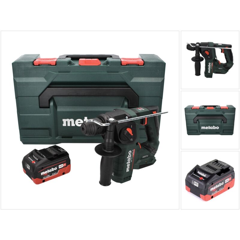 foto del prodotto metabo bh 18 ltx bl 16 tassellatore a batteria 18 v 1.3 j sds-plus brushless 1x batteria 5,5 ah valigetta metabox - senza caricabatterie