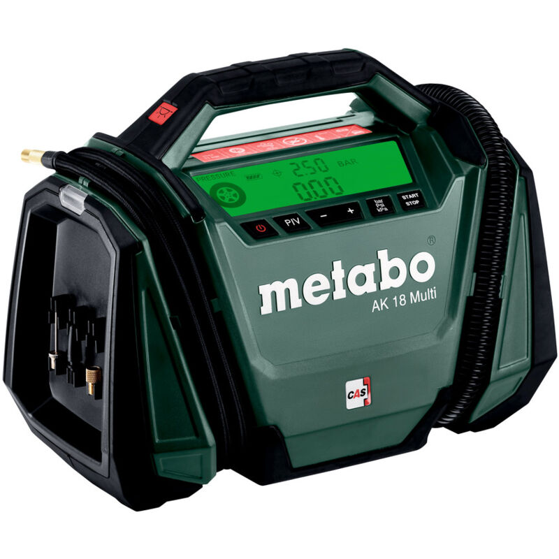 foto del prodotto metabo compressore a batteria ak 18 multi 600794850 senza batteria e caricabatterie