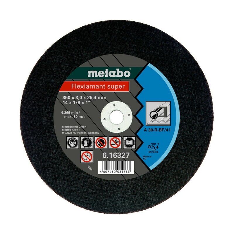 foto del prodotto metabo dischi flexiamant super cut off 350x3.0x25.4 in acciaio