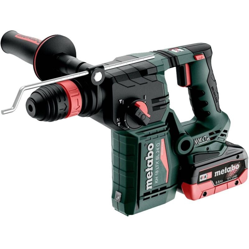 foto del prodotto metabo kh 18 ltx bl 24 q sds plus martello combinato a batteria 18 v 5.5 ah