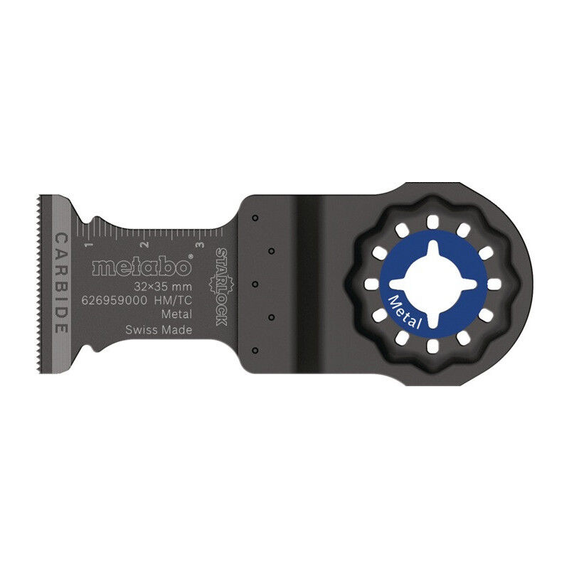 foto del prodotto metabo lame de scie plongeante starlock l.35mm l.32mm dents hm. 1,3 mm 20 tpi 1 pi ce