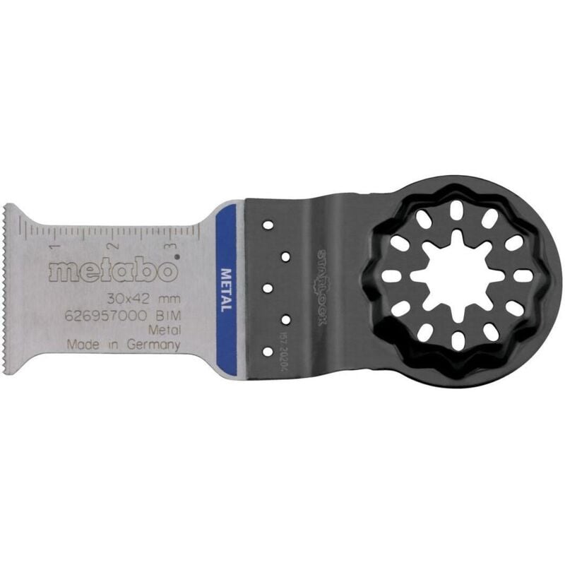 foto del prodotto metabo lame de scie plongeante starlock l.45mm w.32mm dents bim. 1,3 mm 20 tpi 1 pi ce